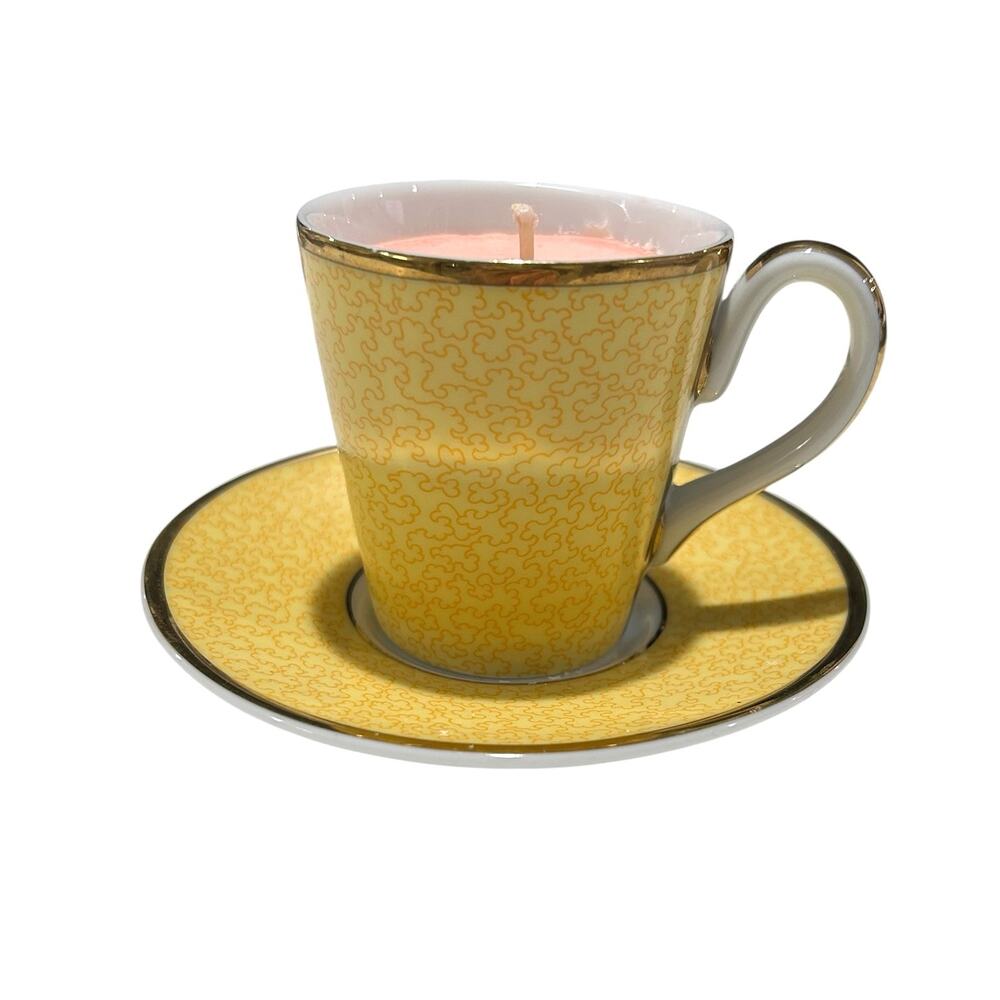 Royal Worcester Celebration Espresso Cup & Saucer Cinnamon & Clove Soy Candle